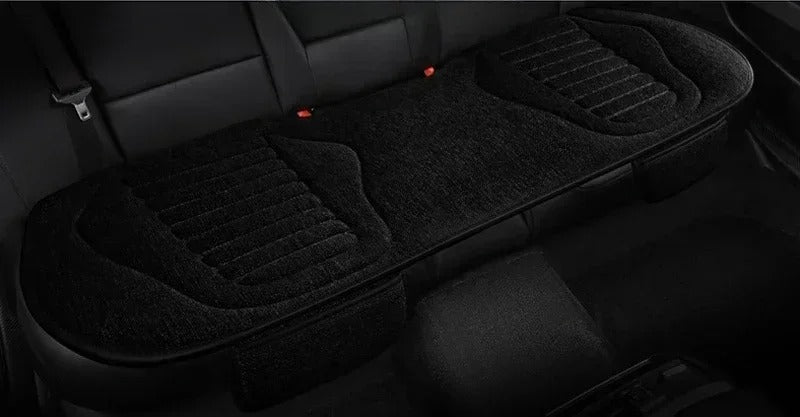 Universal Flax Car Seat Covers – Breathable Four-Season Linen Seat Protectors | Anti-Slip, Eco-Friendly, Semi-Wrap Design for Cars, SUVs, MPVs - Delicate Leather