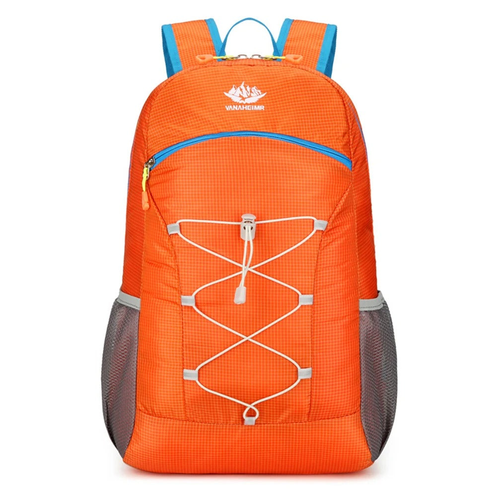 Foldable Hiking Backpack – Lightweight Waterproof Travel & Camping Daypack - Delicate Leather