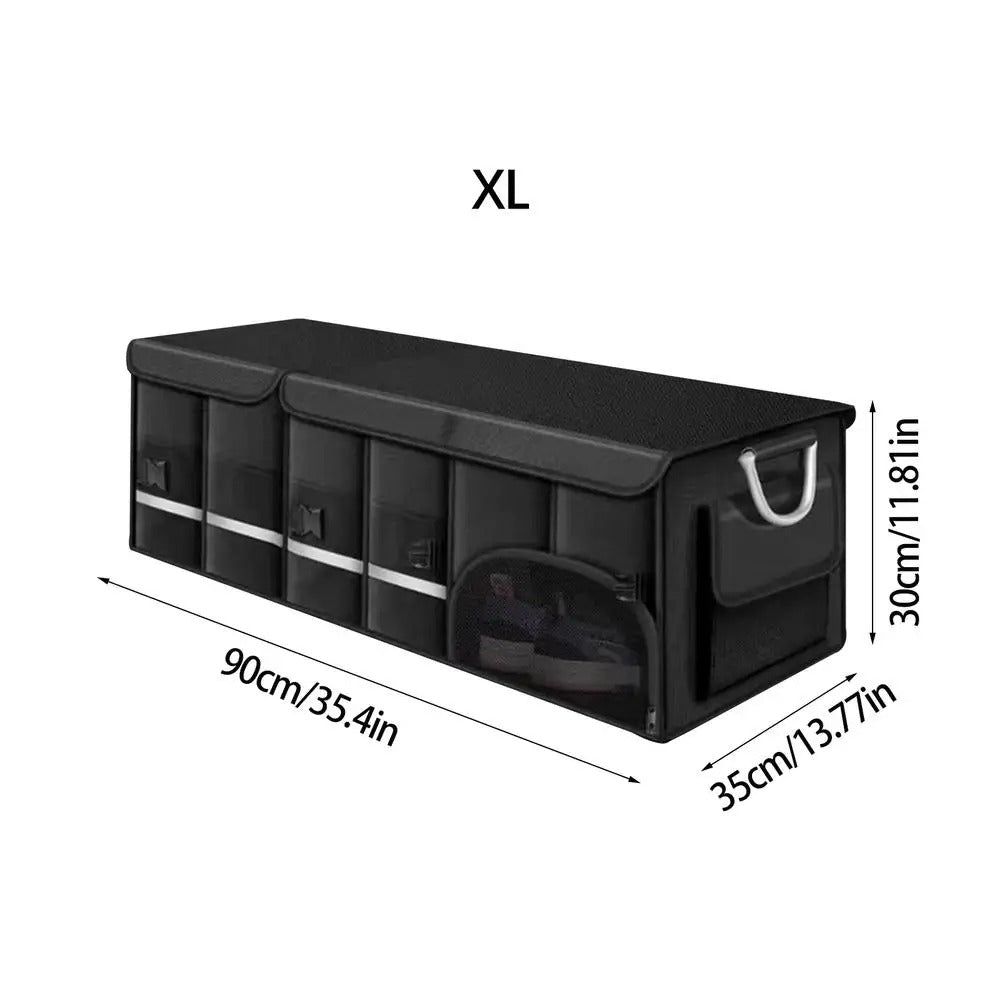 Foldable Car Trunk Storage Bag – Large-Capacity Auto Organizer (36L / 72L / 110L) - Delicate Leather