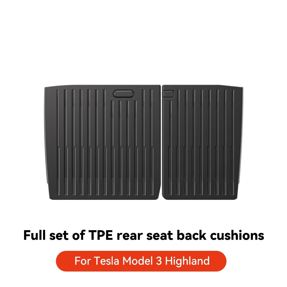 TPE Car Floor Mats & Luggage Mat Set for Tesla Model 3 Highland/Model Y (2019-2024) - Four Seasons Waterproof Anti-Slip Trunk Mat - Delicate Leather