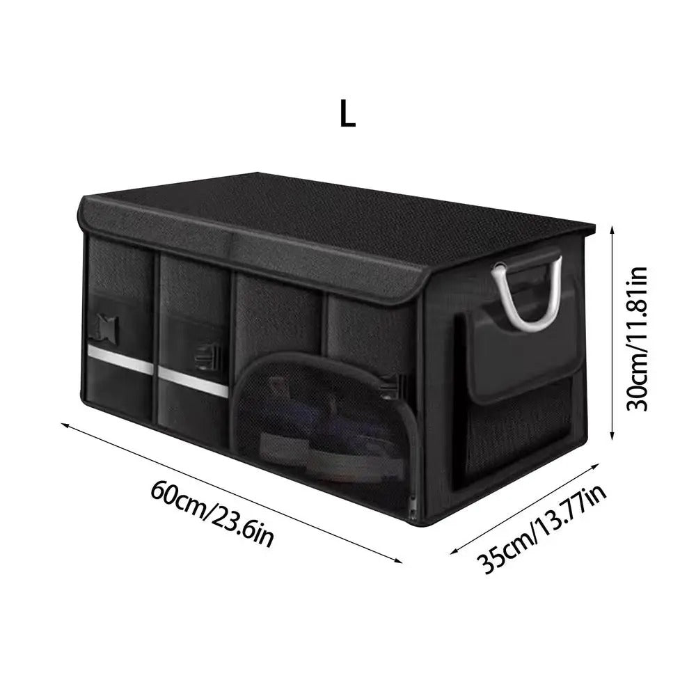 Foldable Car Trunk Storage Bag – Large-Capacity Auto Organizer (36L / 72L / 110L) - Delicate Leather