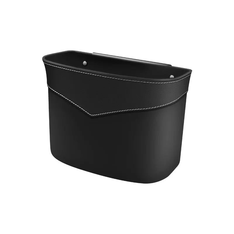 Car Trash Can & Storage Bag – Hanging Rear and Front Seat Organizer - Delicate Leather