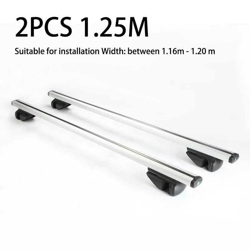 Universal 135CM Car Roof Rack Crossbars - Aluminum Cross Bars for Vehicles with Side Rails, 75KG/150LBS Capacity - Delicate Leather
