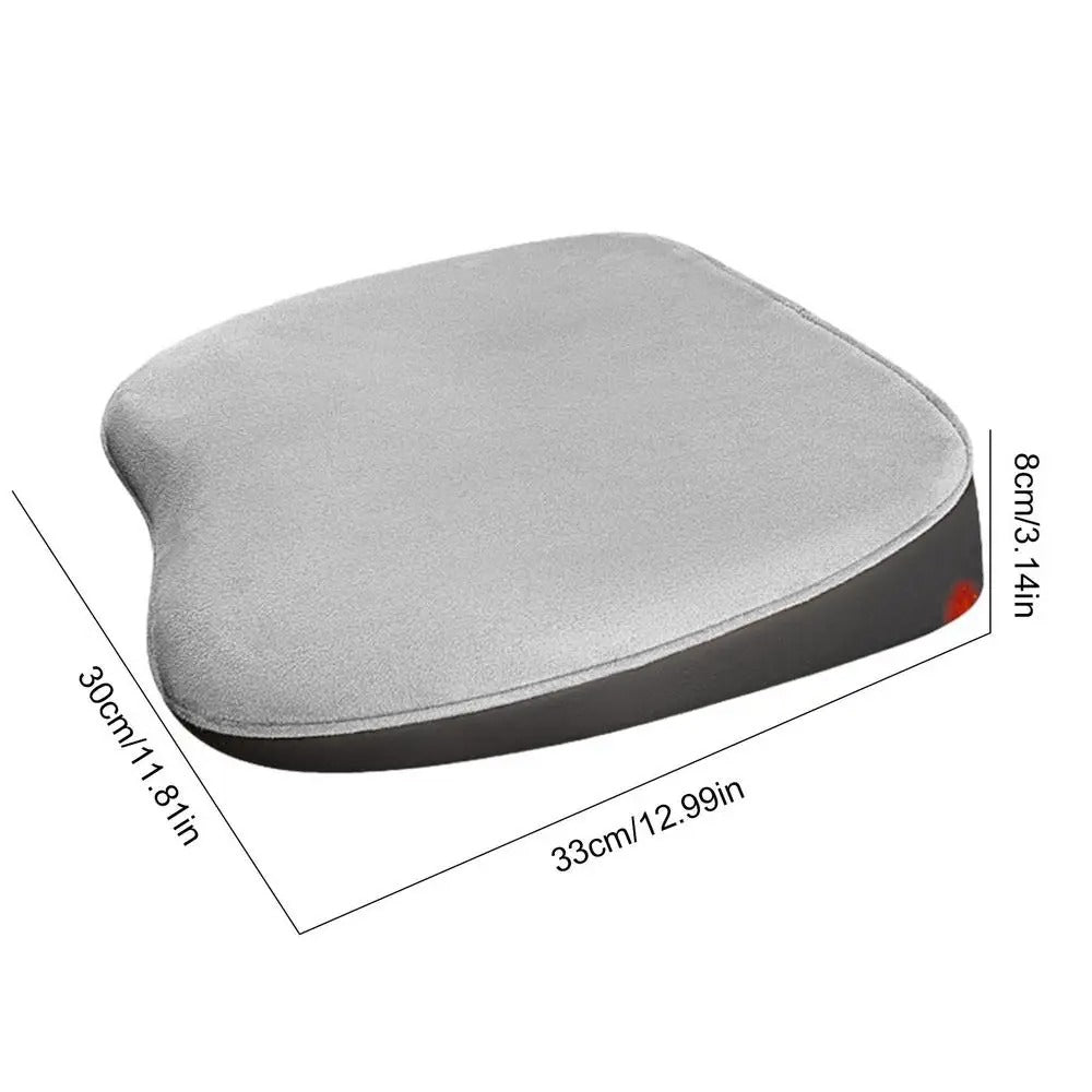 Portable Car Booster Seat Cushion – Heightening Mat with Lumbar Support for Improved Visibility and Fatigue Relief