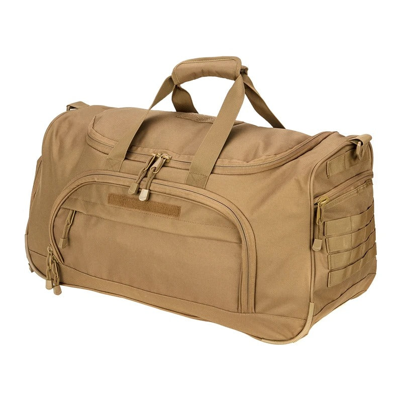 60L Waterproof Tactical Gym & Travel Duffel Bag – Military-Grade Sports Luggage - Delicate Leather