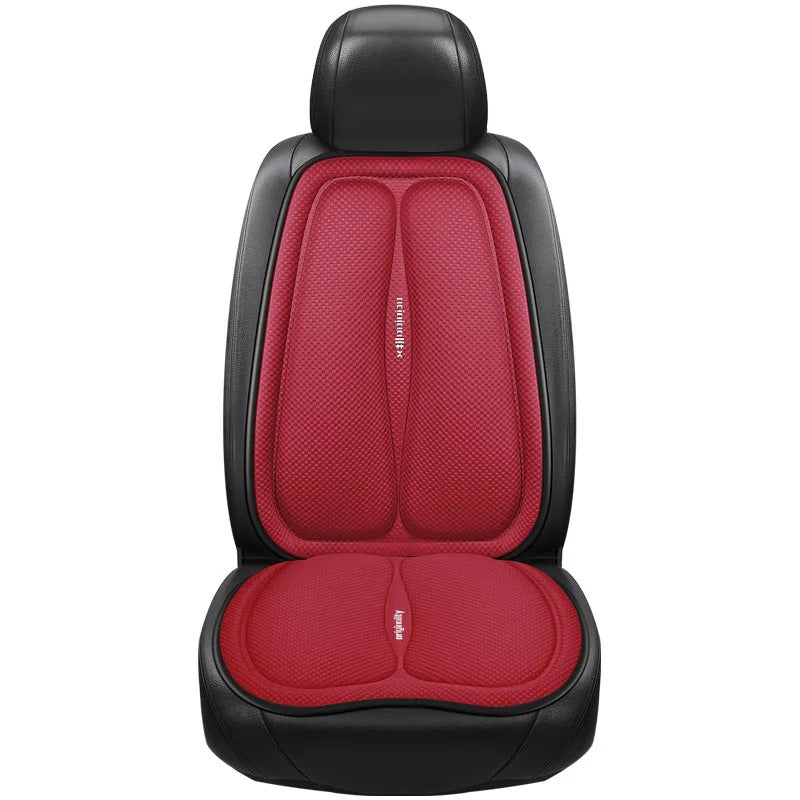 Universal Non-Slip Car Seat Cushion – Convex Cooling Design for Heat Dissipation | Summer Sweatproof Chair Pad - Delicate Leather