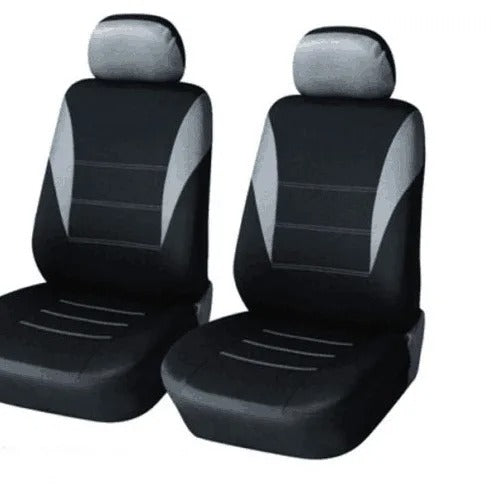 Universal Breathable Fabric Car Seat Covers Full Set - Four-Season Protection for Trucks, Vans, and SUVs - Delicate Leather