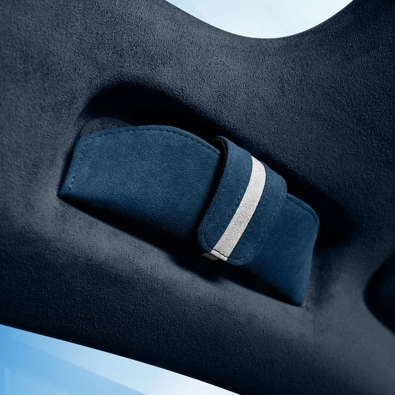 Alcantara Suede Magnetic Sunglasses Holder – Stylish Car Glasses Case Storage Box - Delicate Leather