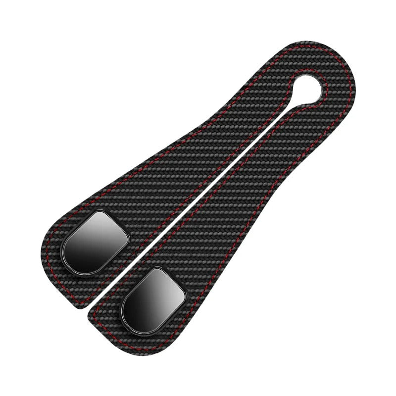 Durable Car Seat Back Double Hook – Leather Hanging Bag Storage Organizer - Delicate Leather