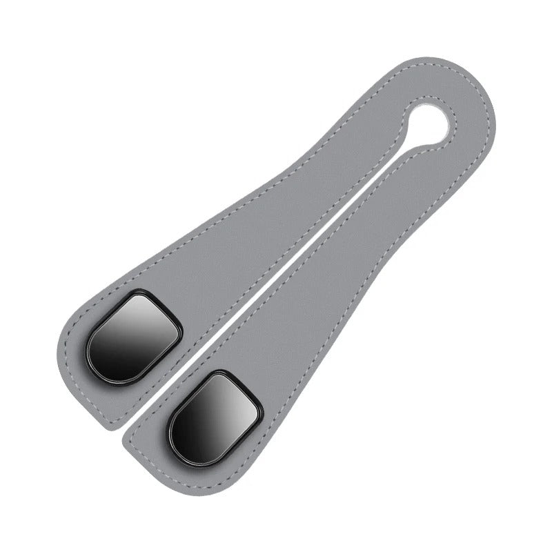 Durable Car Seat Back Double Hook – Leather Hanging Bag Storage Organizer - Delicate Leather