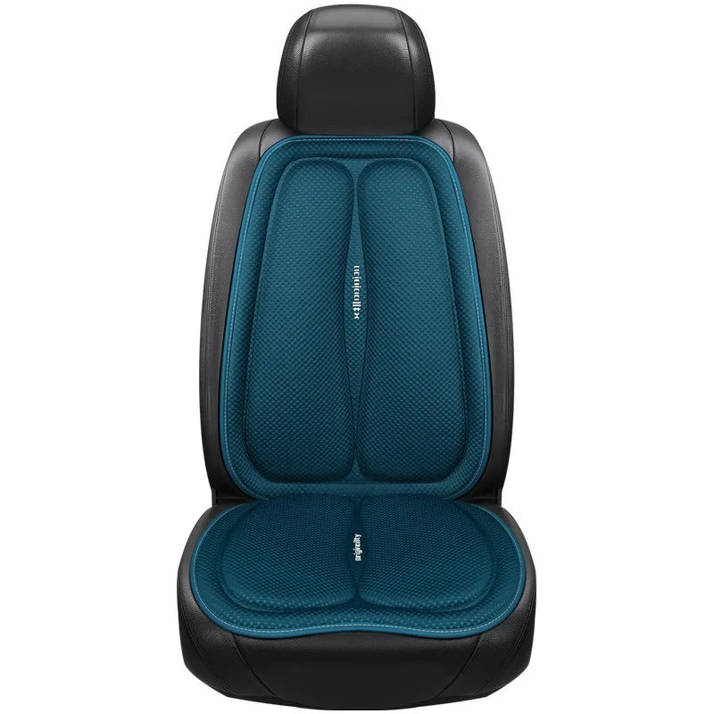 Universal Non-Slip Car Seat Cushion – Convex Cooling Design for Heat Dissipation | Summer Sweatproof Chair Pad - Delicate Leather