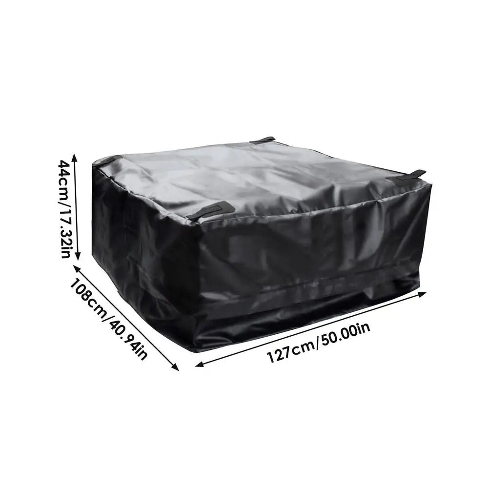120x51x51cm Waterproof Car Cargo Roof Bag - Durable Rooftop Luggage Carrier for SUVs, Vans & Cars - Delicate Leather