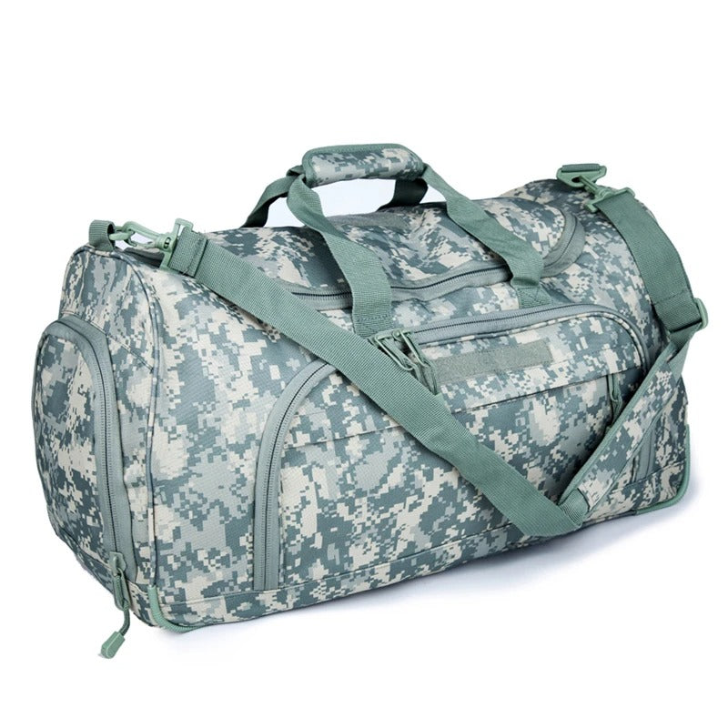 60L Waterproof Tactical Gym & Travel Duffel Bag – Military-Grade Sports Luggage - Delicate Leather