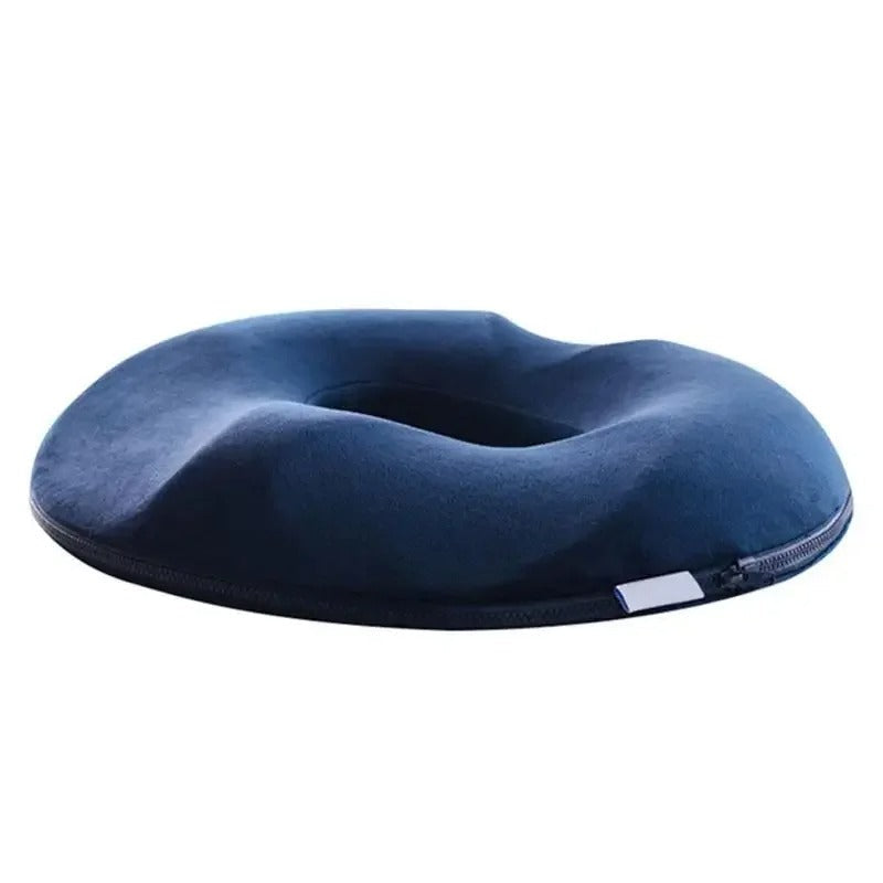 Donut Pillow – Memory Foam Seat Cushion for Tailbone & Hemorrhoid Relief - Delicate Leather