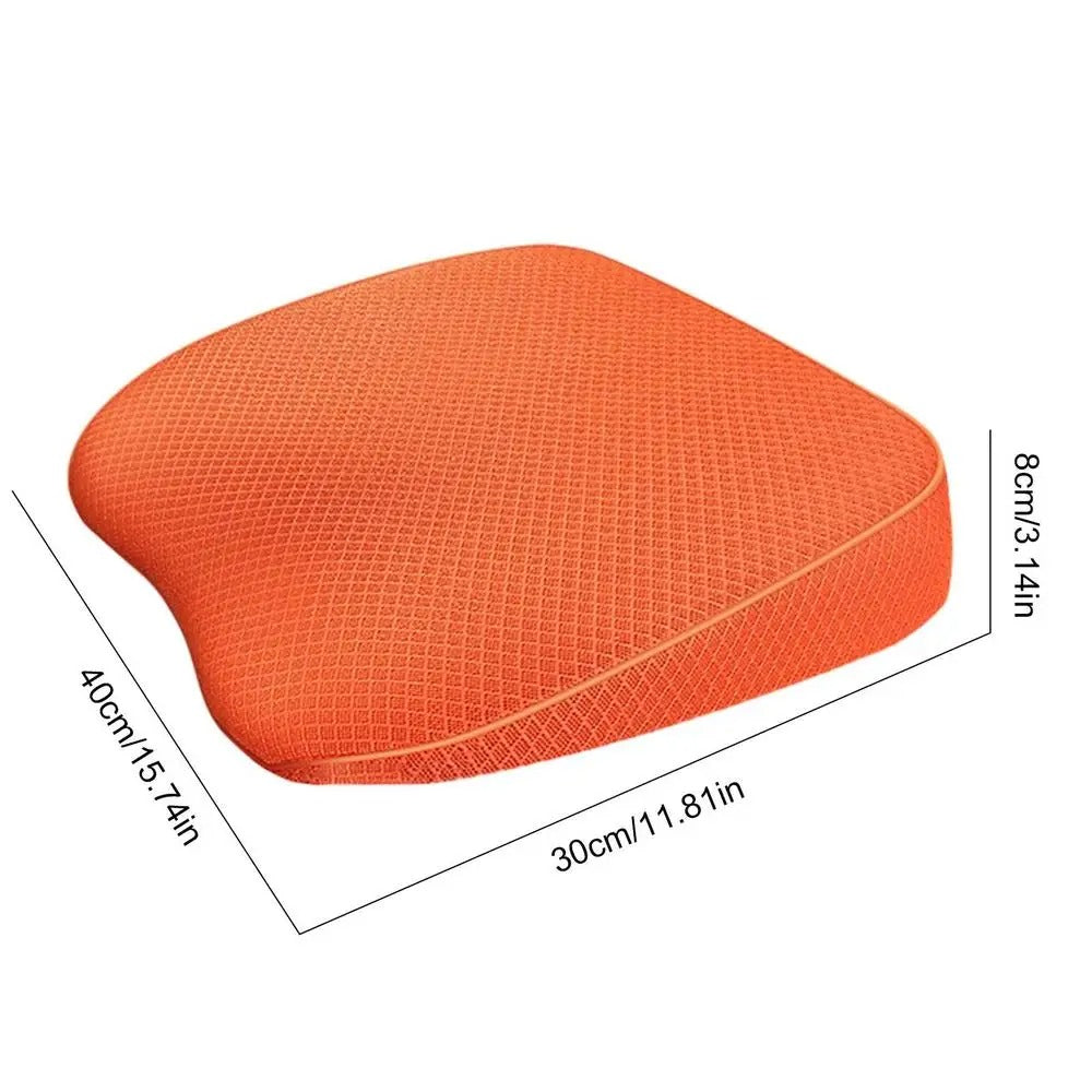 Portable Car Booster Seat Cushion – Heightening Mat with Lumbar Support for Improved Visibility and Fatigue Relief