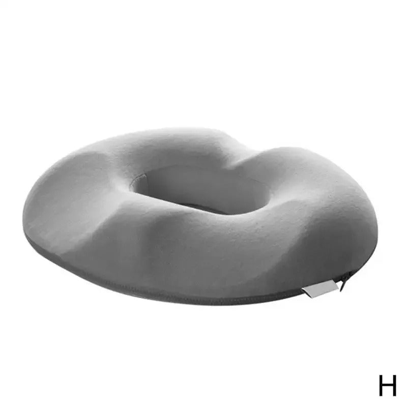 Donut Pillow – Memory Foam Seat Cushion for Tailbone & Hemorrhoid Relief - Delicate Leather