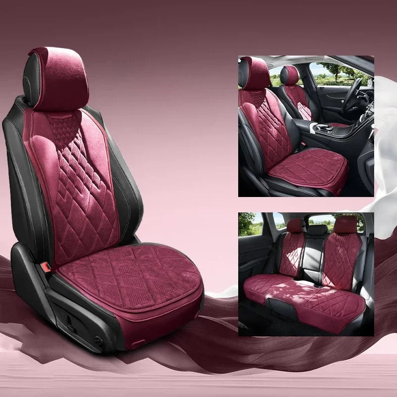 Universal Car Seat Cover – Four-Season Breathable Saddle Pad for Car Seat Protection - Delicate Leather