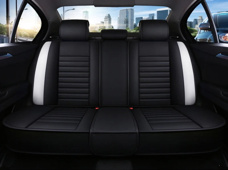 Universal Leather Car Seat Cover for Car - Black, Blue, Red - Delicate Leather