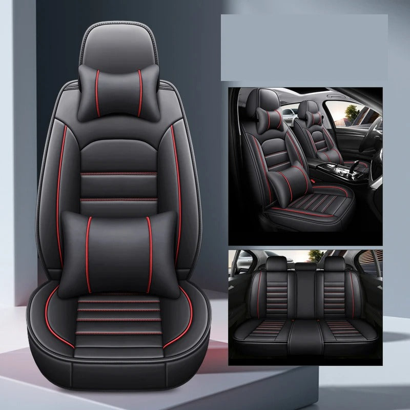Full Set Leather Car Seat Covers - Universal Fit for Car - Delicate Leather