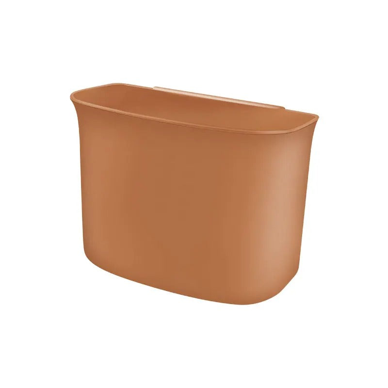 Car Trash Can & Storage Bag – Hanging Rear and Front Seat Organizer - Delicate Leather