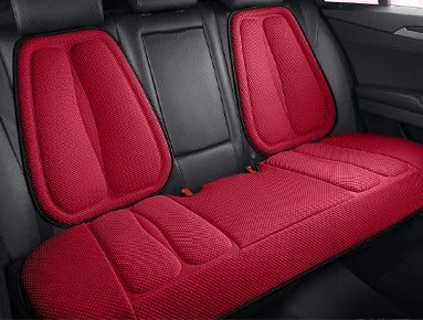 Universal Non-Slip Car Seat Cushion – Convex Cooling Design for Heat Dissipation | Summer Sweatproof Chair Pad - Delicate Leather