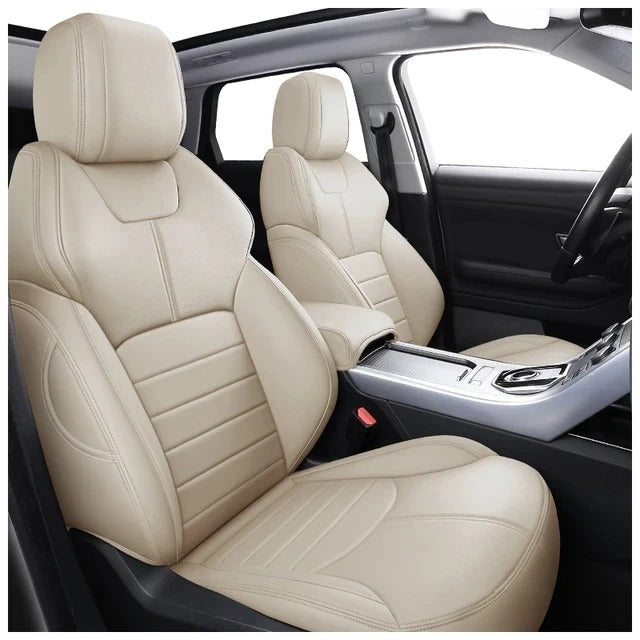 Custom Fit Car Seat Covers – 98% Compatibility for 5-Seater Vehicles - Delicate Leather