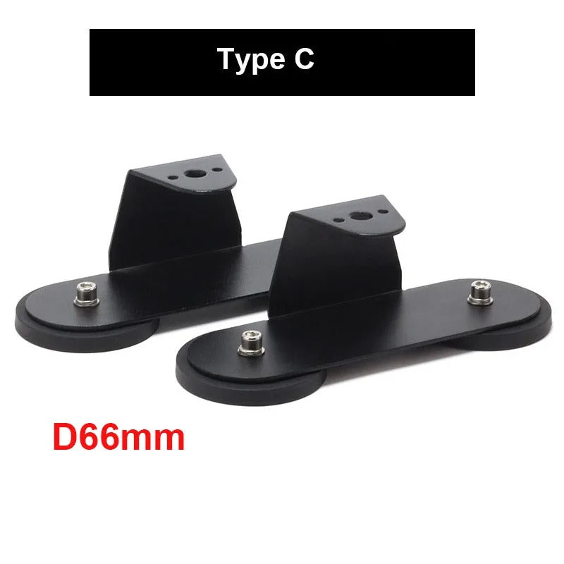 2Pcs Strong Magnetic Roof LED Light Bar Bracket Mount - D66mm/D88mm for SUV, Truck, Offroad Spotlight - Delicate Leather