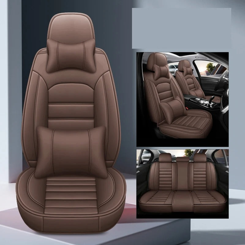 Full Set Leather Car Seat Covers - Universal Fit for Car - Delicate Leather