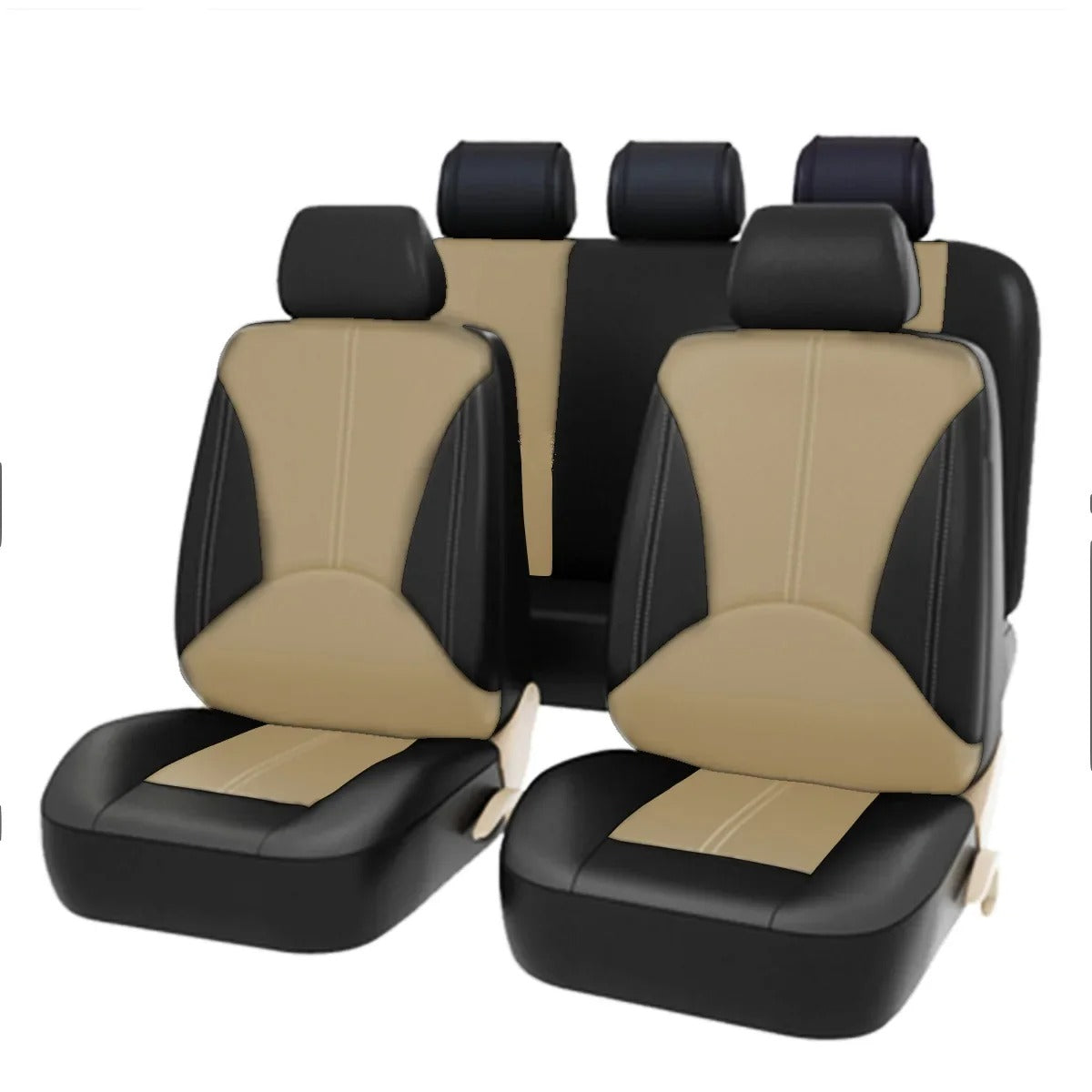 PU Leather Car Seat Covers for Honda Accord, Civic, CR-V, and More – Perforated Design for 4/9 Seats - Delicate Leather