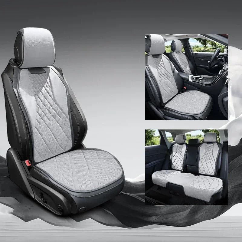 Universal Car Seat Cover – Four-Season Breathable Saddle Pad for Car Seat Protection - Delicate Leather