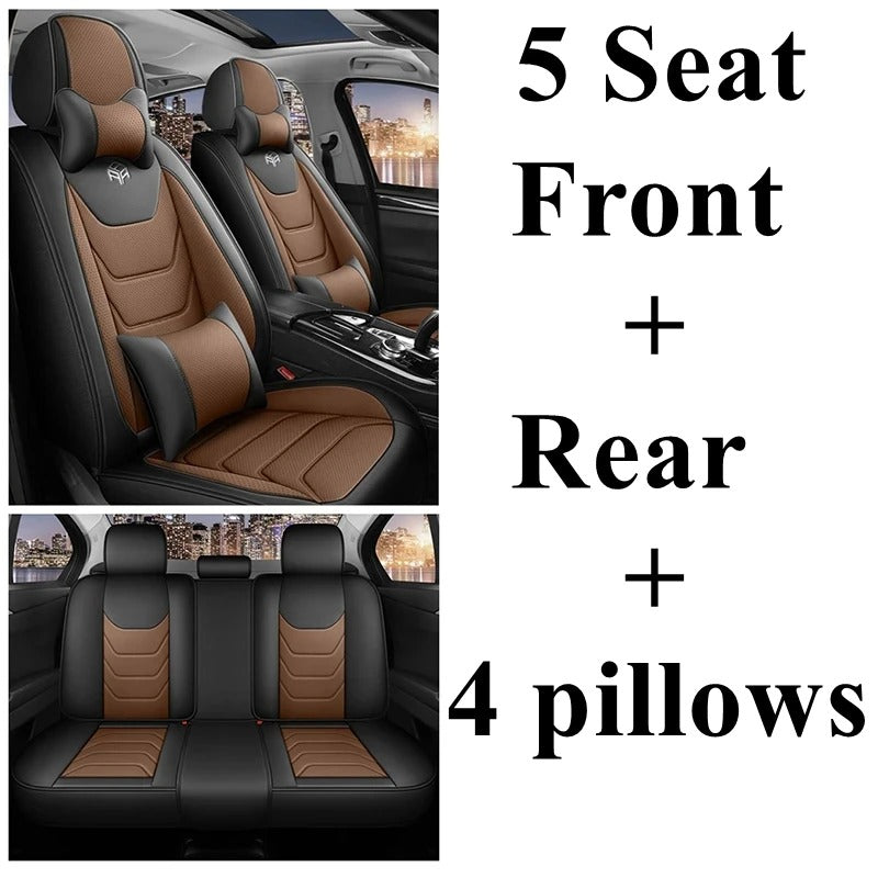 Nappa Material Universal Seat Cover for Honda Models – Civic, Fit, CR-V, Accord, Jazz, City, and More - Delicate Leather