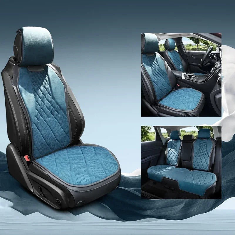 Universal Car Seat Cover – Four-Season Breathable Saddle Pad for Car Seat Protection - Delicate Leather