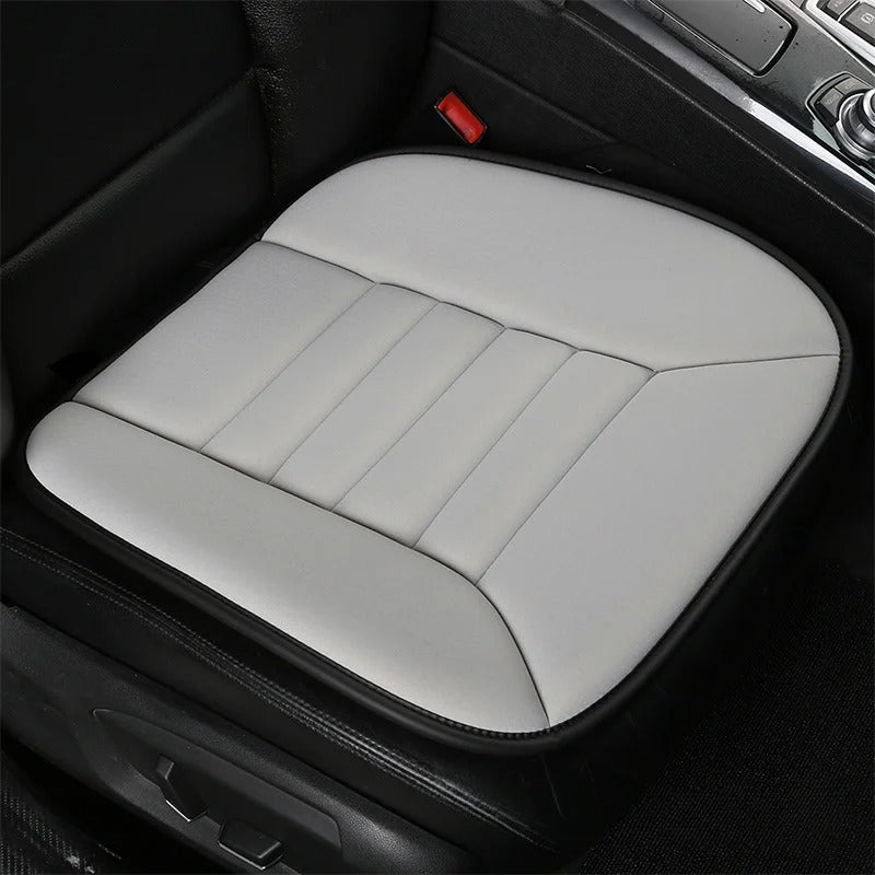 Dual-Purpose Memory Cotton Car Seat Cushion - Heightening Pad for Comfort and Support - Delicate Leather