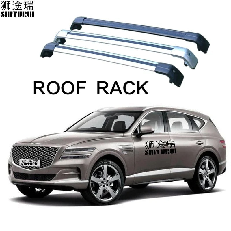 2Pcs Roof Rack Cross Bars for Genesis GV80 (2020+) - Aluminum Alloy Side Rails for Luggage and Cargo