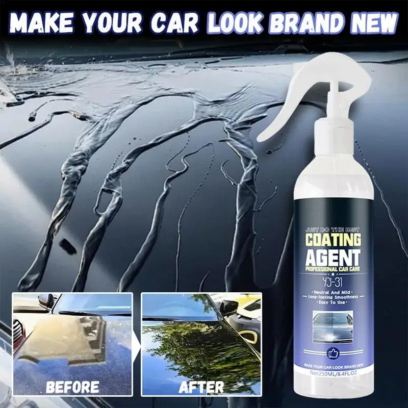 Ceramic Coating Spray for Cars – 250ml Rapid Wax Polish for Cars, Trucks & Motorcycles