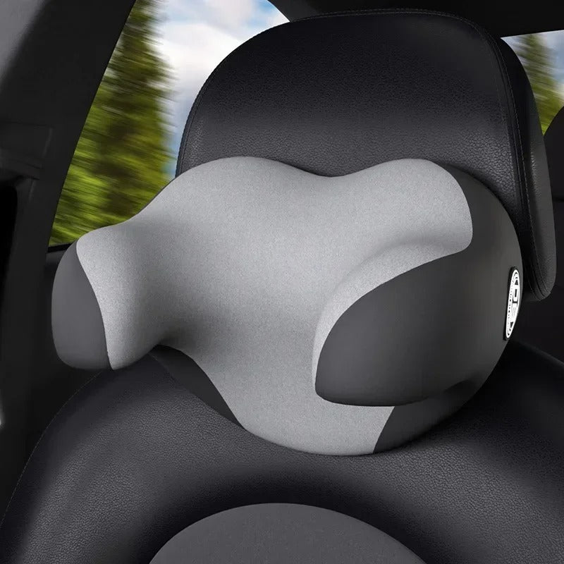 Ergonomic Memory Foam Car Headrest Pillow – U-Shaped Neck Support for Travel and Driving - Delicate Leather