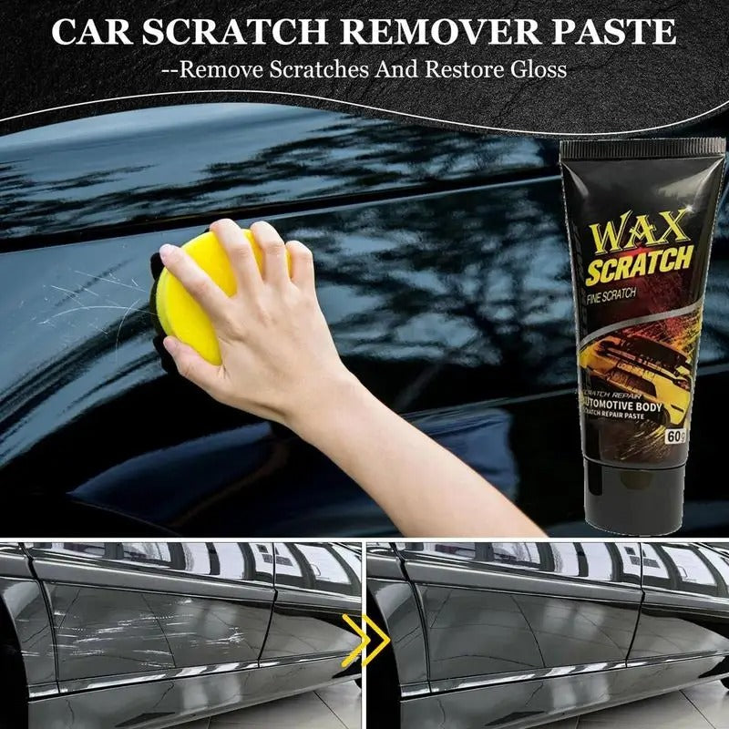 Car Wax Scratch Repair Paste - Professional Auto Polishing Wax for Scratch Removal, Shine & Protection - Delicate Leather