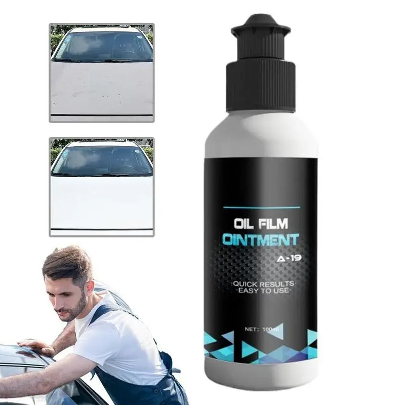 Professional Oil Film Remover – Glass Cleaner for Car Windows & Windshields - Delicate Leather
