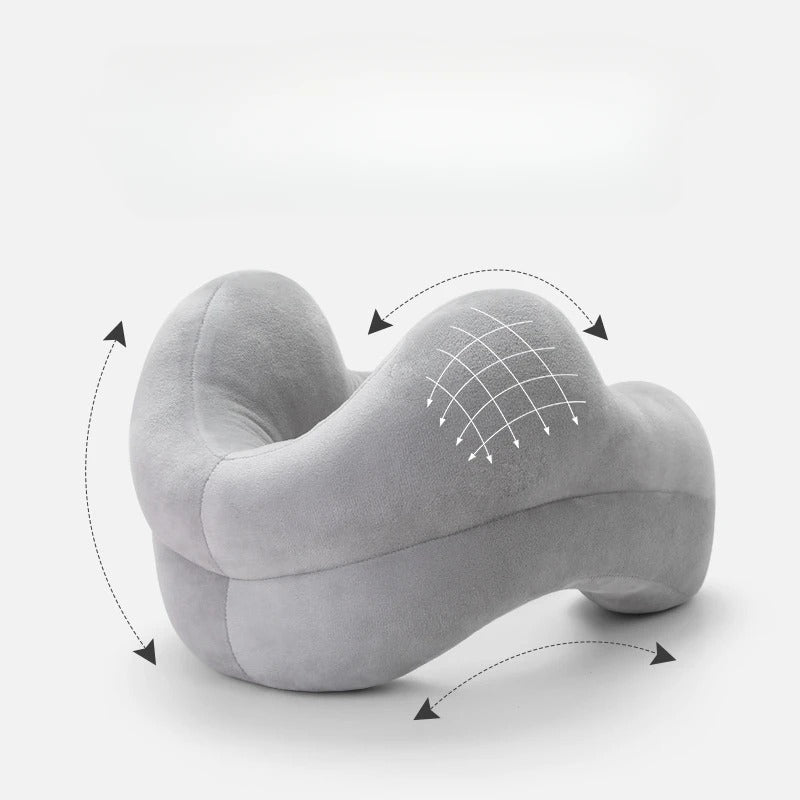 U-Shaped Neck Pillow – Camel Hump Design for Travel, Office, and Nap Comfort - Delicate Leather