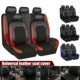 Universal PU Leather Car Seat Cover Set - 4 or 9 Piece Full Protection for Cars, Trucks, and Vans - Delicate Leather
