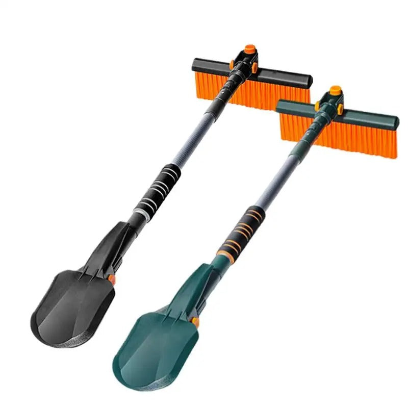 Foldable Snow Shovel and Ice Scraper – Portable Winter Tool for Snow Removal - Delicate Leather