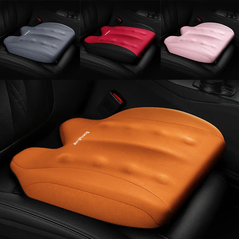 Memory Foam Car Seat Booster Cushion – 5CM/8CM Thick Soft Support for Car, Office, Home & Wheelchair - Delicate Leather