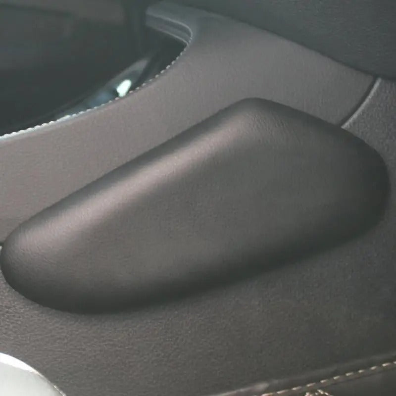 Soft Memory Foam Car Knee & Elbow Cushion – Ergonomic Support for Comfortable Driving - Delicate Leather