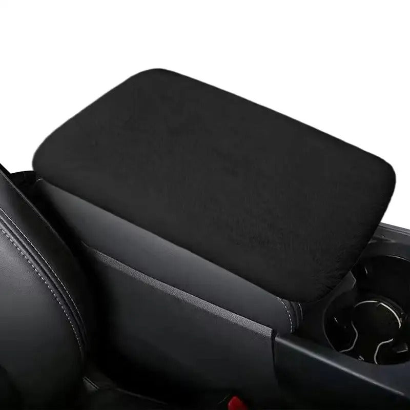Soft Plush Car Armrest Cushion – Anti-Slip Mat & Center Box Cover for Comfort and Style