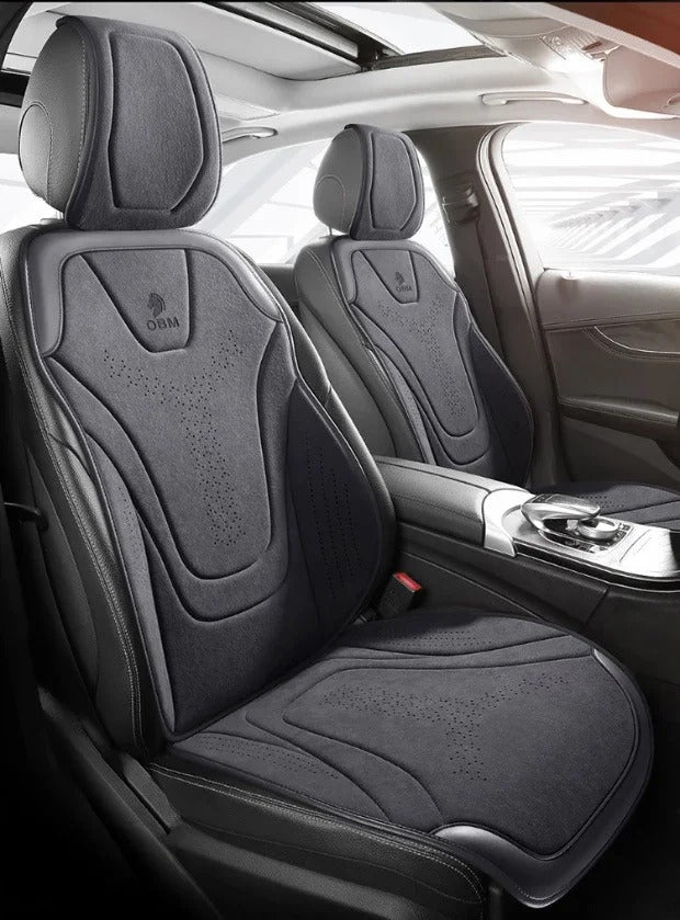 Universal Four-Season Car Seat Cover – Breathable Flax Anti-Slip Protection for Sedans, SUVs, and MPVs - Delicate Leather