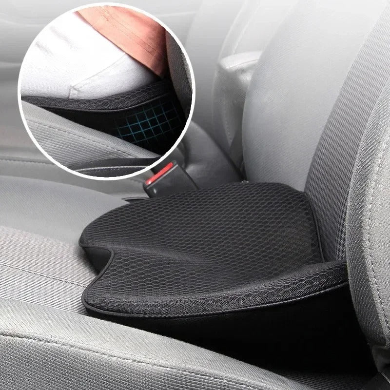 2-in-1 Multifunctional Car Seat Cushion – Universal Memory Foam Lumbar Pillow and Seat Support
