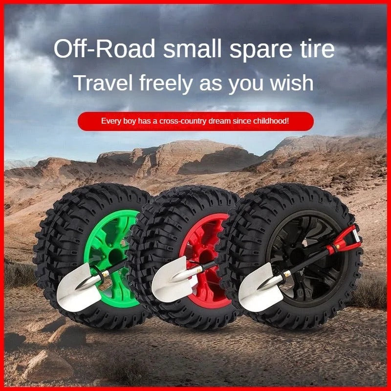 Mini Decorative Spare Tire – Creative Off-Road Trunk Decoration for Cars - Delicate Leather