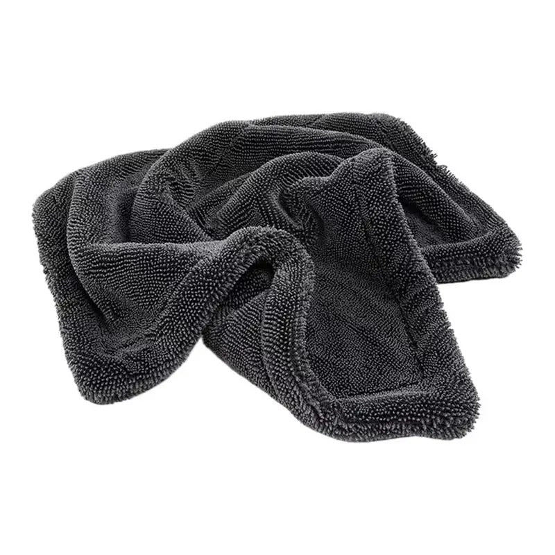 Double-Sided Car Cleaning Towel – Absorbent Multipurpose Twisted Braid Cloth - Delicate Leather