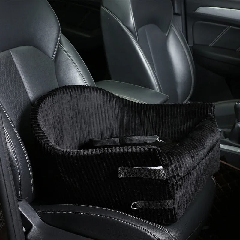 Portable Pet Car Seat – Washable Dog Travel Cushion and Bed for All Seasons - Delicate Leather