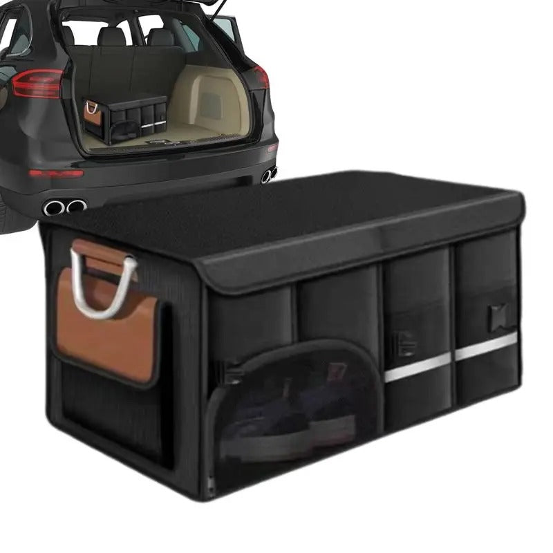 Foldable Car Trunk Storage Bag – Large-Capacity Auto Organizer (36L / 72L / 110L) - Delicate Leather